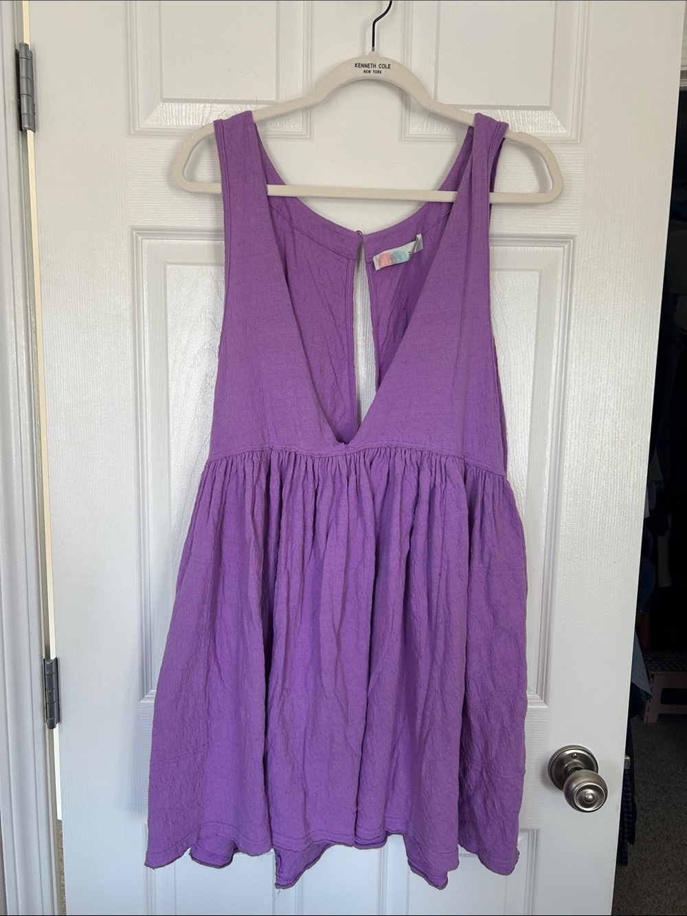 Free people beach Sleeveless Deep V Lavender sunDress